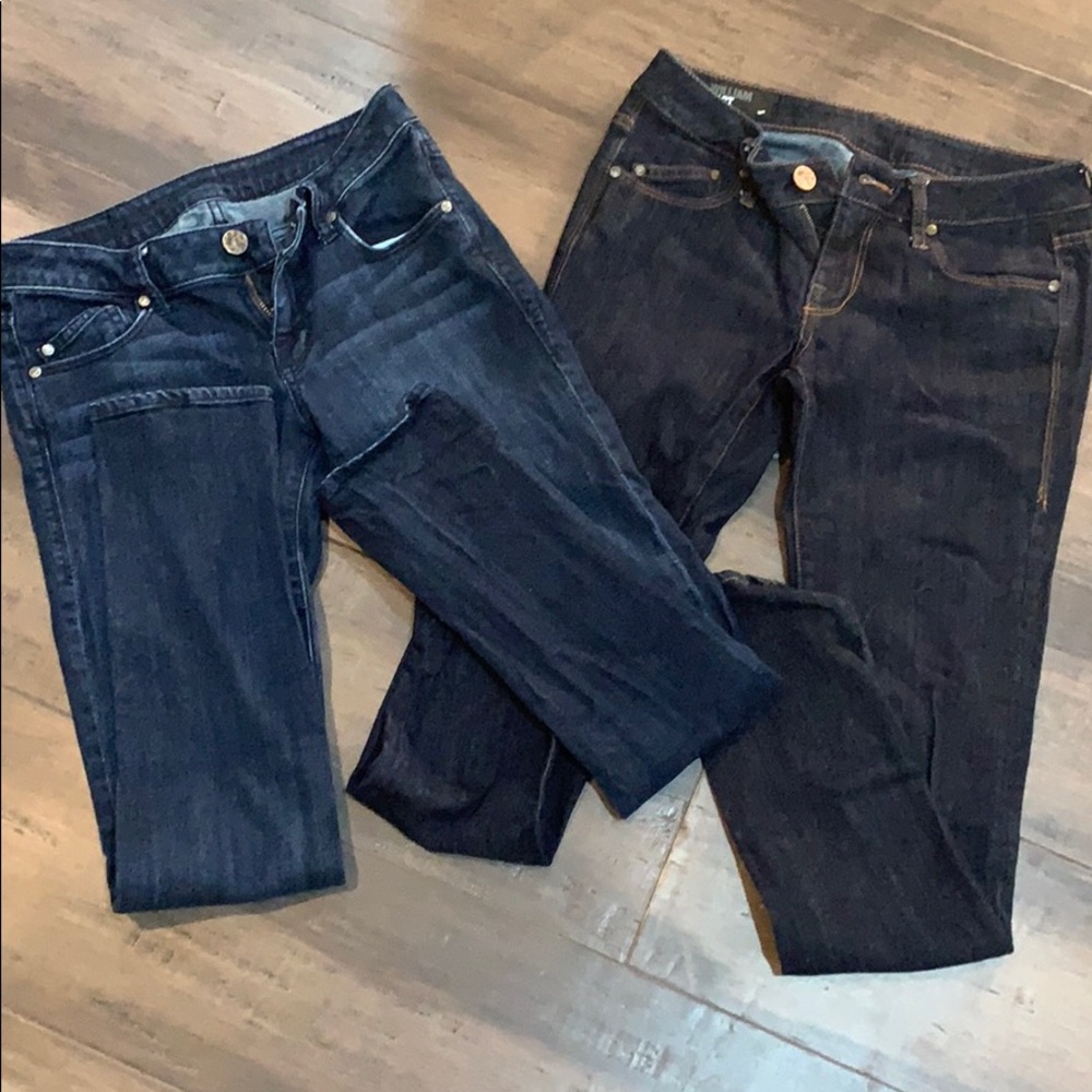 Bundle of 2 William Rast low rise skinny jeans.
